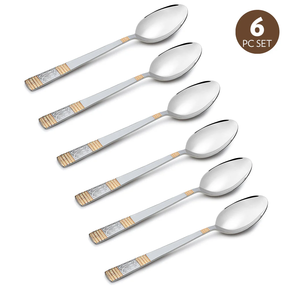 Borosil Venice Dinner Spoon, Set of 6-18.3 cm