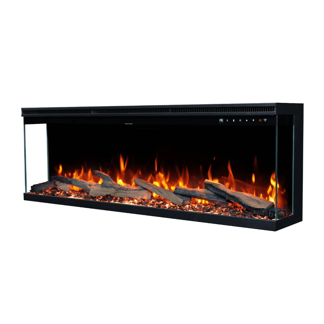 Sideline Infinity Pro 50 Inch 3 Sided Recessed Smart Electric Fireplace 80045