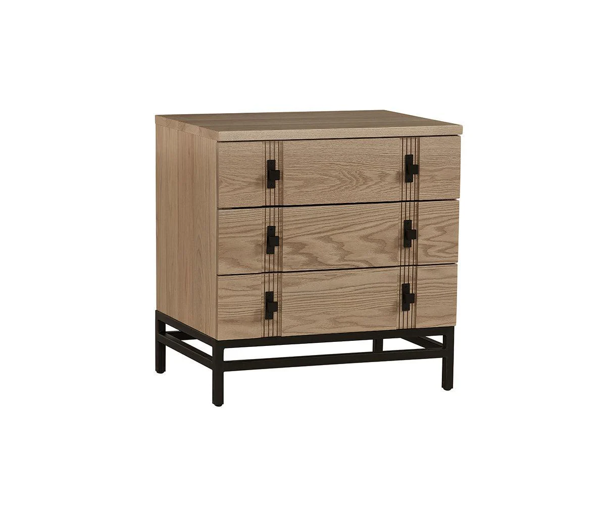 Amish Abshire Three Drawer Nightstand