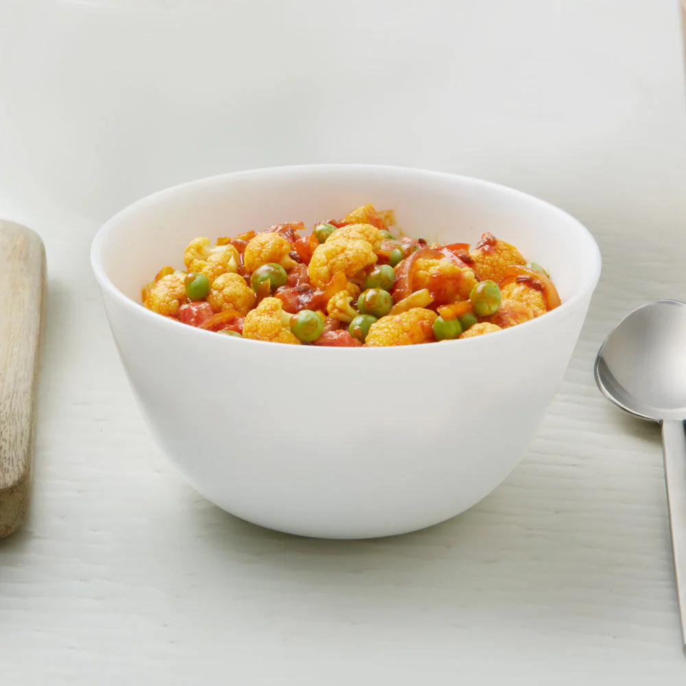 Larah by Borosil White Mixing n Serving Bowl, 750ml