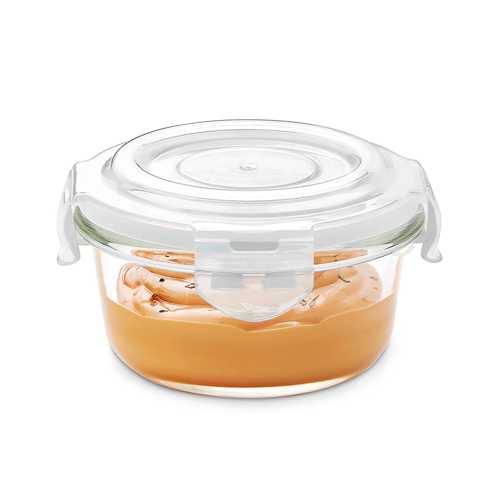 Borosil Tuff-Glass Klip n Store, Round Container