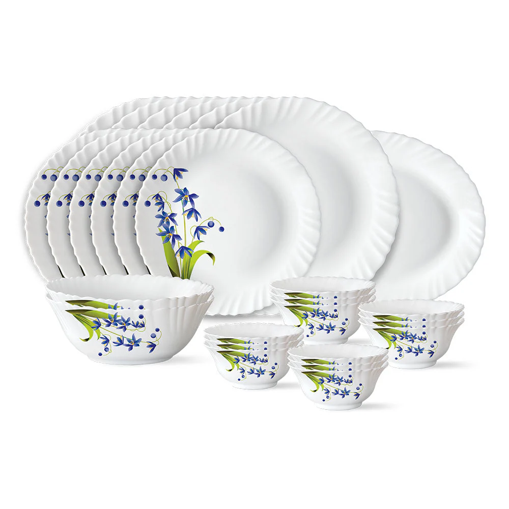 Larah by Borosil Lavender Dinner Set, 12 pc