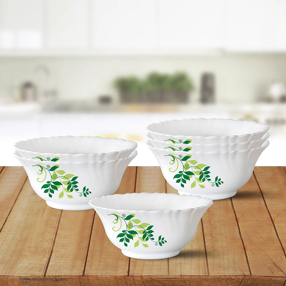 Larah by Borosil Fern Pudding Set, 7 pc (Small)