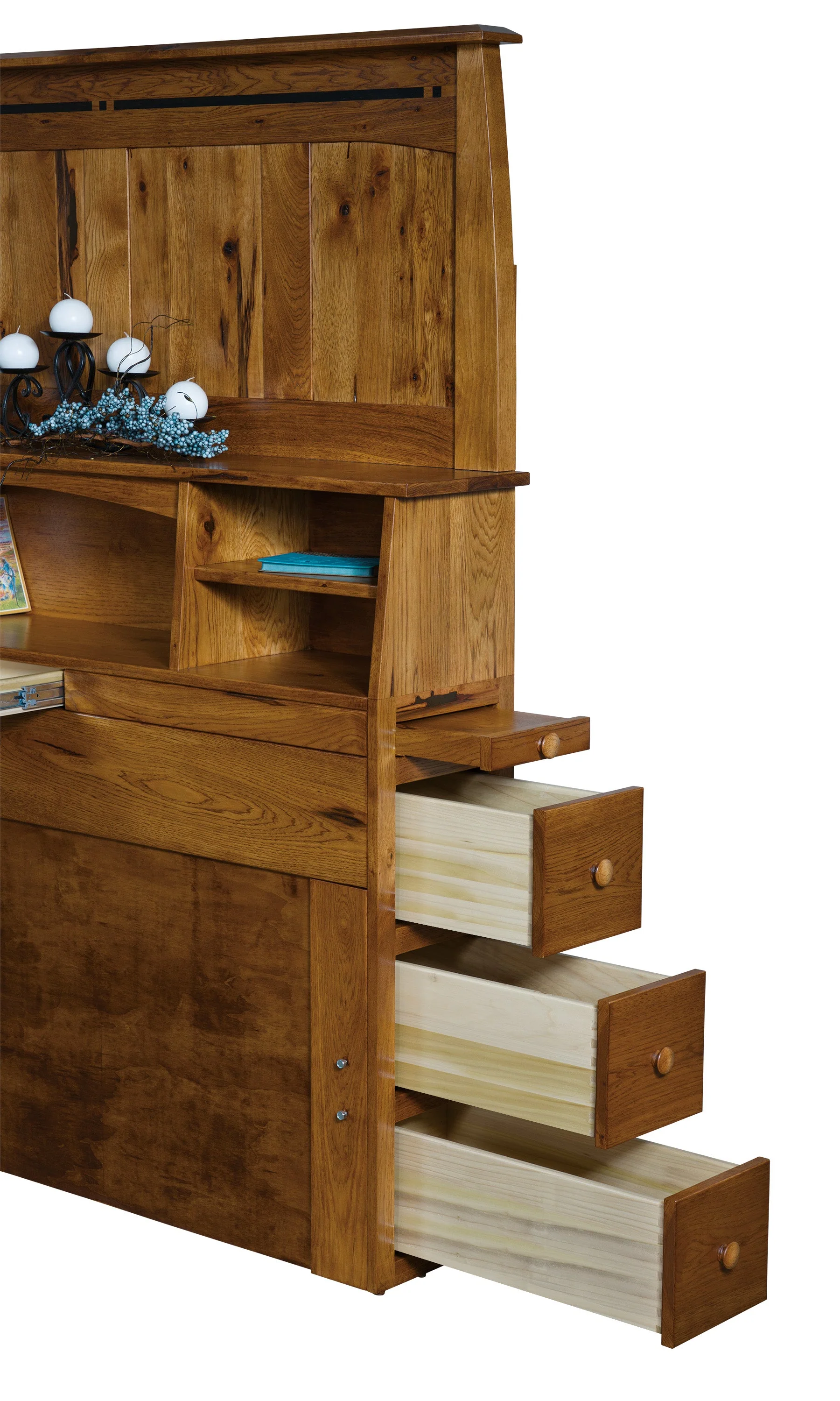 Amish Boulder Creek Bookcase Bed