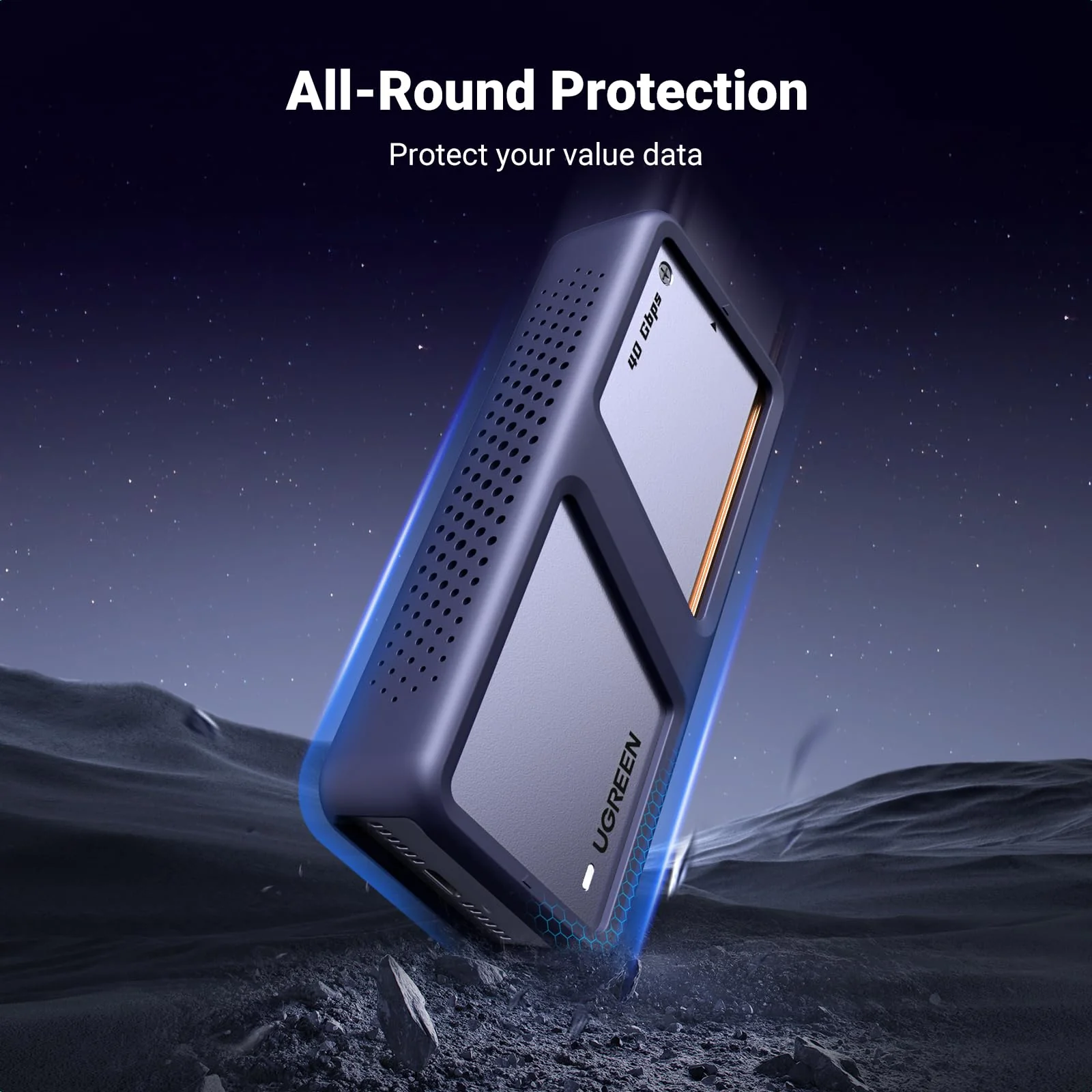 UGREEN 40Gpbs Hard Drive Enclosure with Cooling Fan