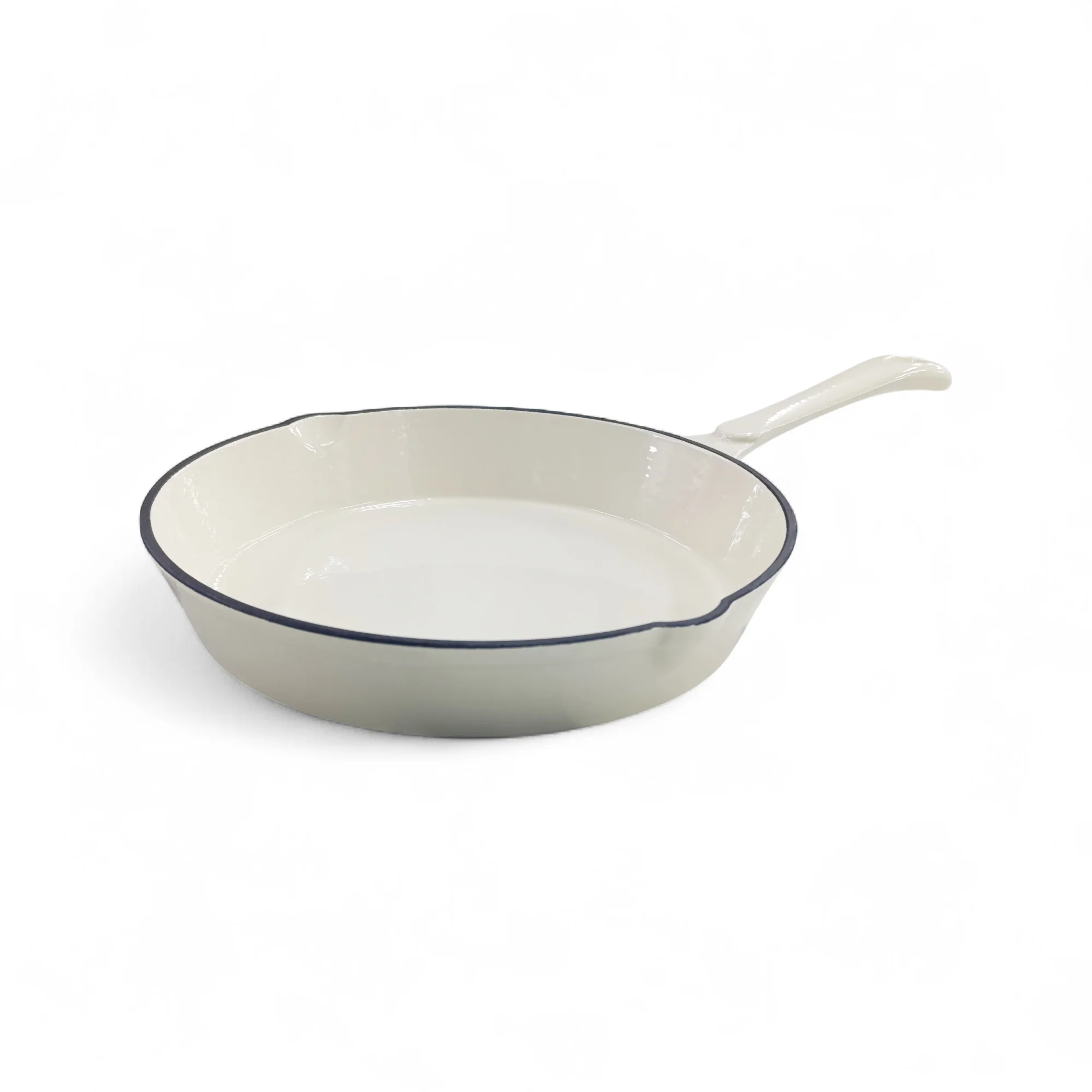 CH 25cm Cast Iron Frying Pan Cream
