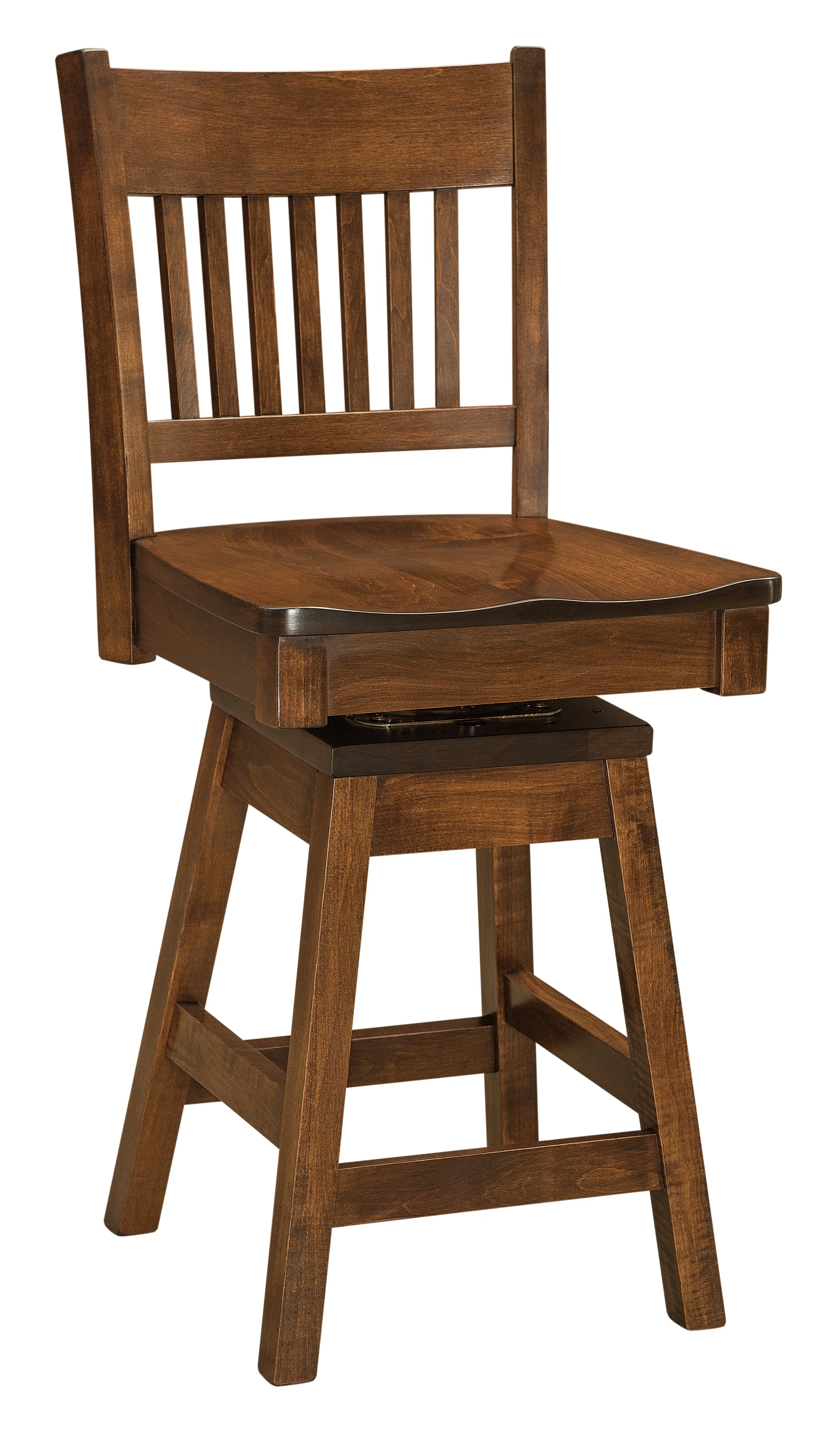 Amish Frankton Swivel Bar Chair