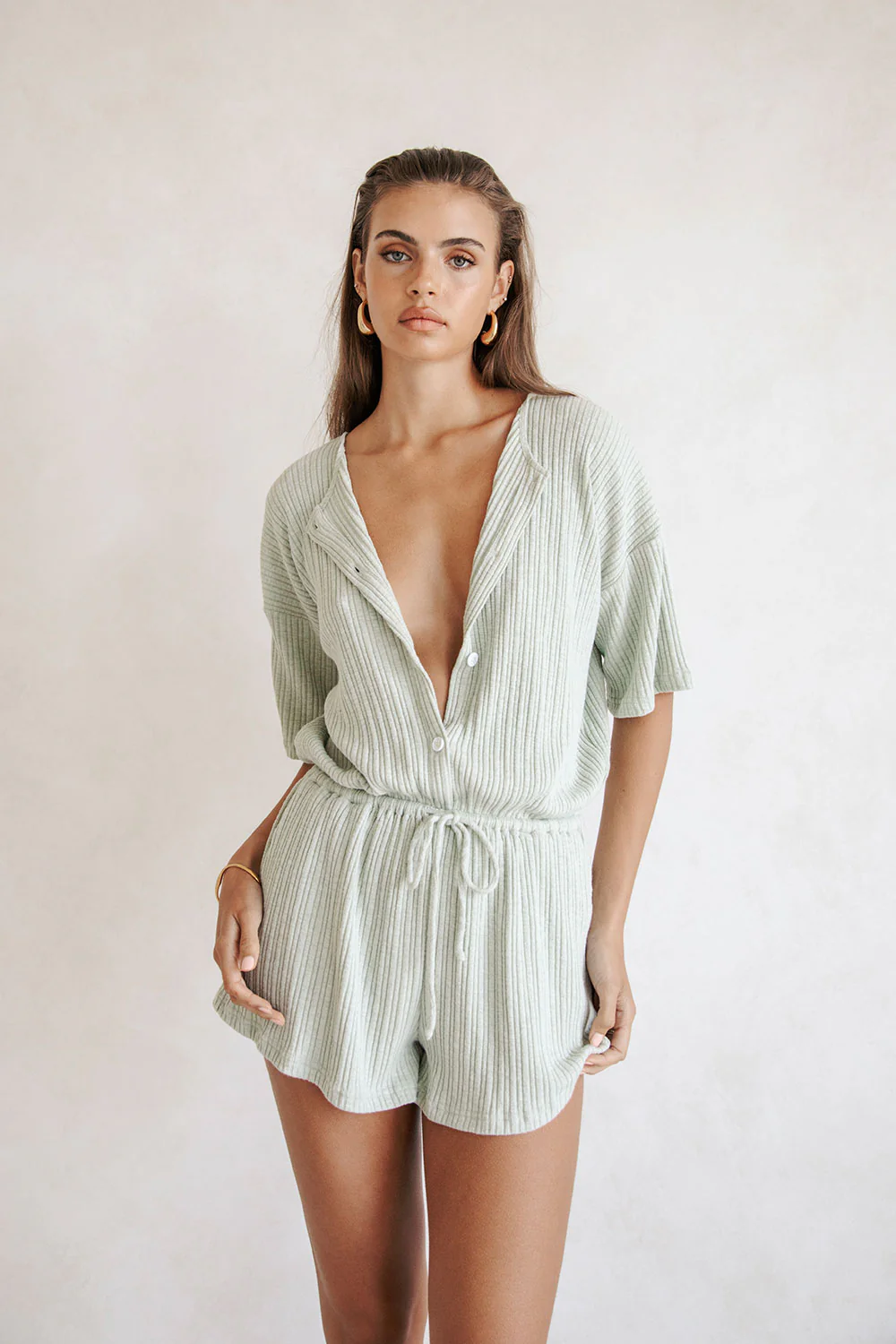 SAMPLE-Juniper Playsuit - Sage