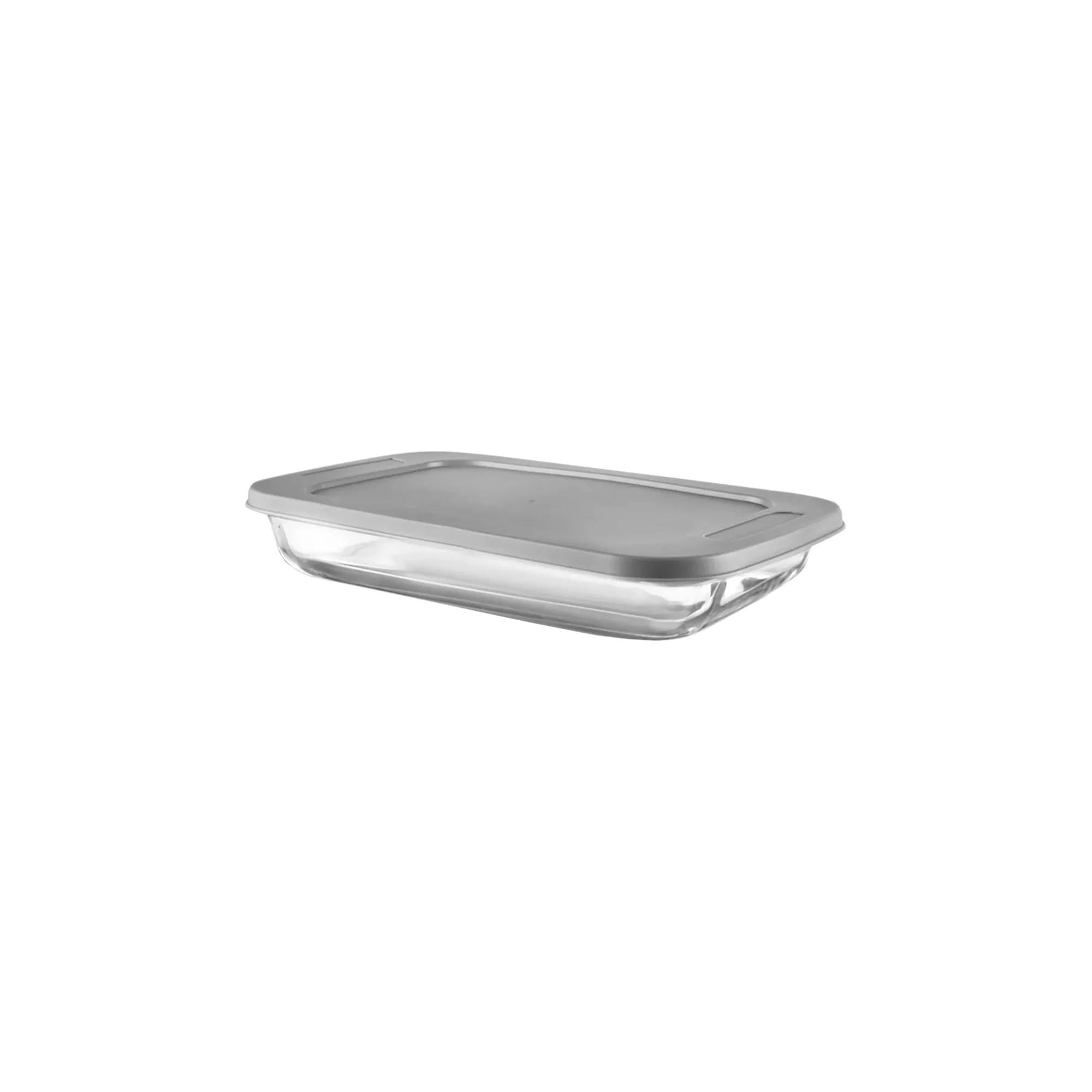 CH 1.6Lt Rectangular Glass Casserole Grey