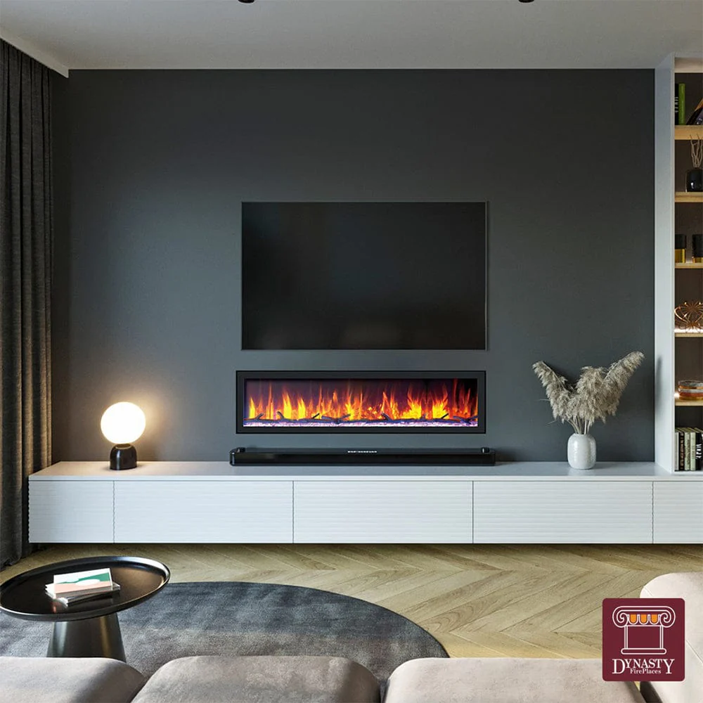 Dynasty 64-in Cascade Linear Electric Fireplace