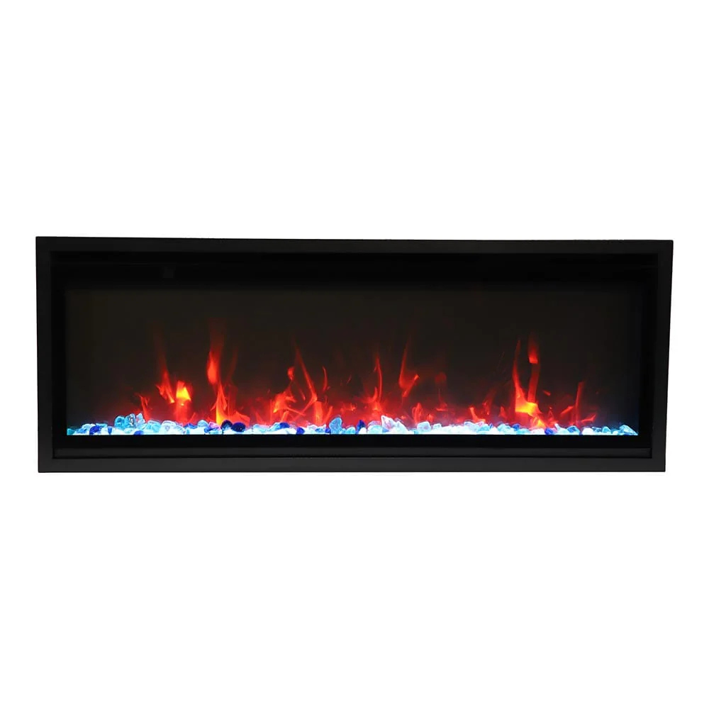 Amantii 42-in Symmetry XtraSlim Smart WiFi Linear Electric Fireplace
