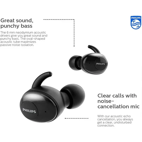 Philips  In-ear true wireless Earphones - Black | SHB2515BK/10