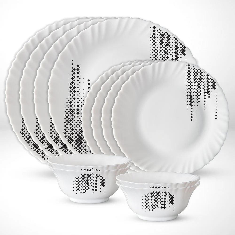 Larah by Borosil Slate Dinner Set, 9 pc