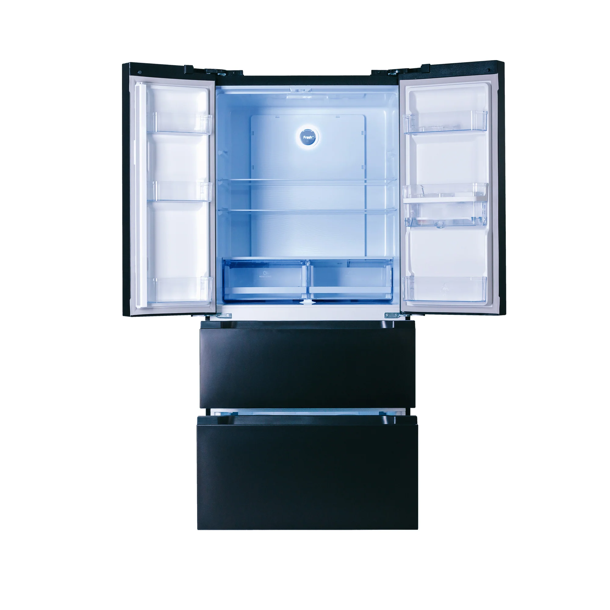 Defy 492L Onyx French Door Fridge Freezer Black