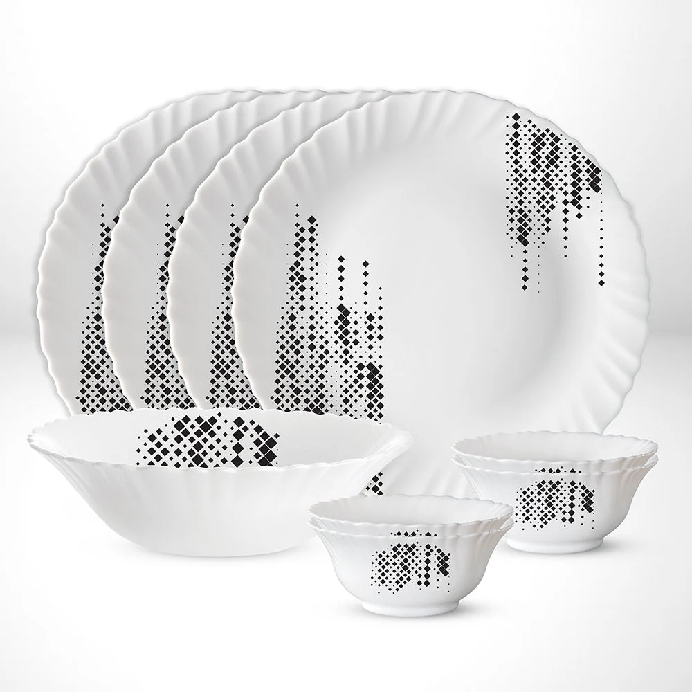 Larah by Borosil Slate Dinner Set, 9 pc