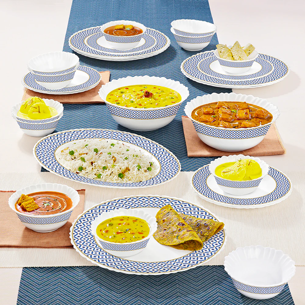 Larah by Borosil Juliet Dinner Set, 27 pc