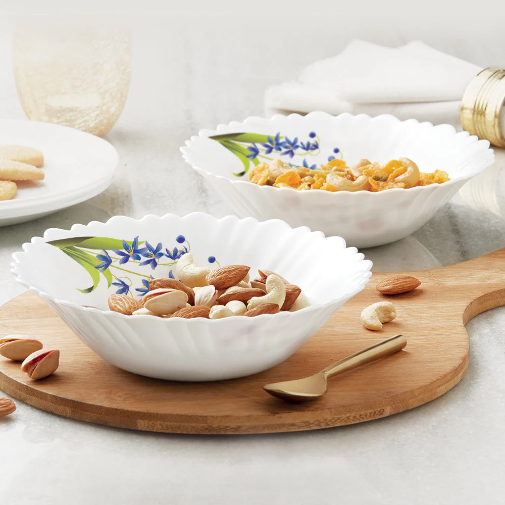 Larah by Borosil Lavender Multipurpose Bowl, 2 pc Set