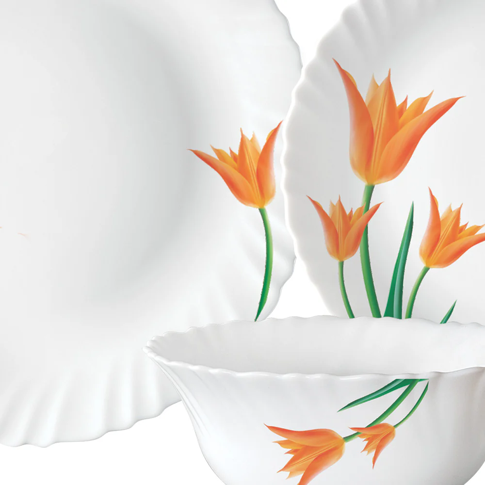 Larah by Borosil Firefly Dinner Set, 13 pc