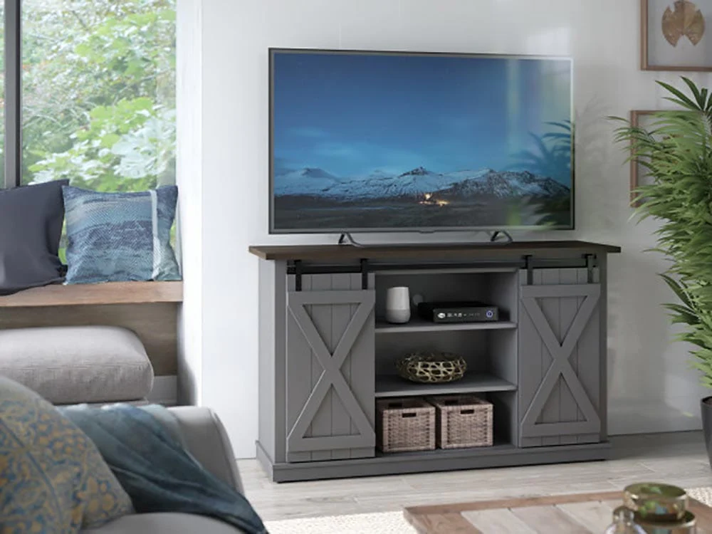 Killian TV Stand in Huron Gray