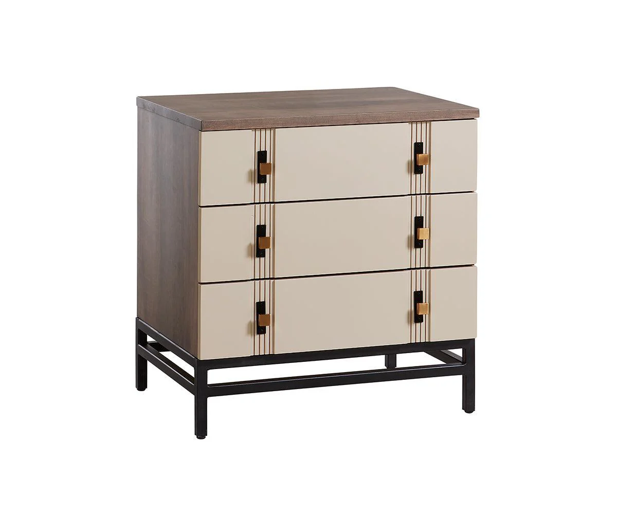 Amish Abshire Deluxe Three Drawer Nightstand