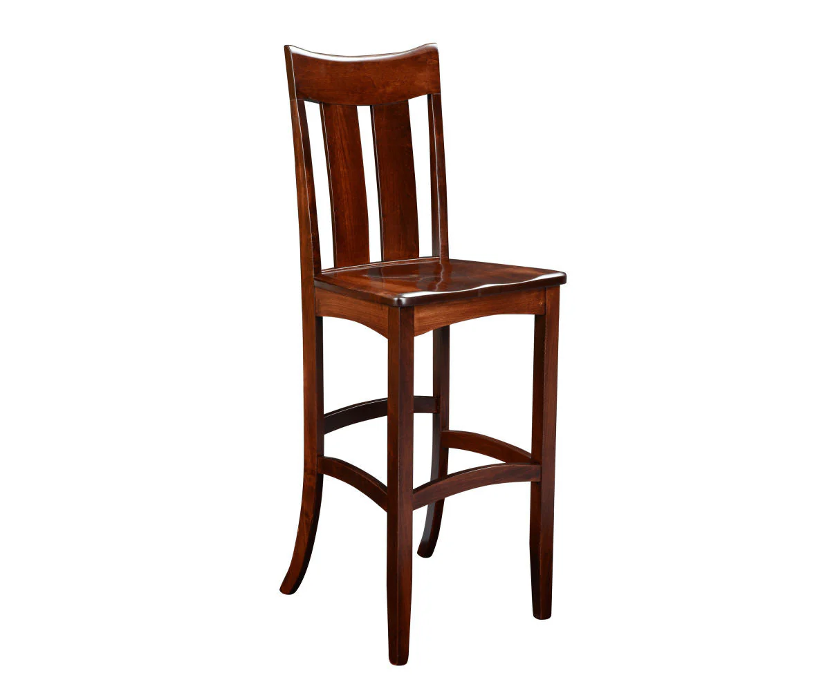 Amish Galveston Shaker Stationary Bar Chair