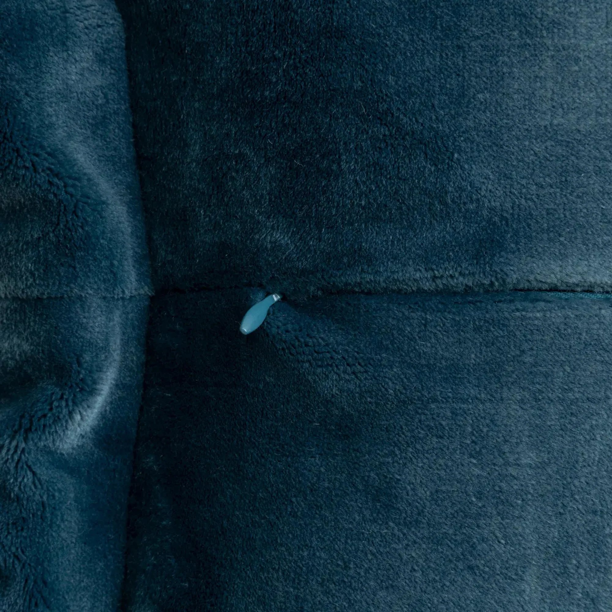 Atmosphera Cuddly Flannel Cushion Aegean Blue