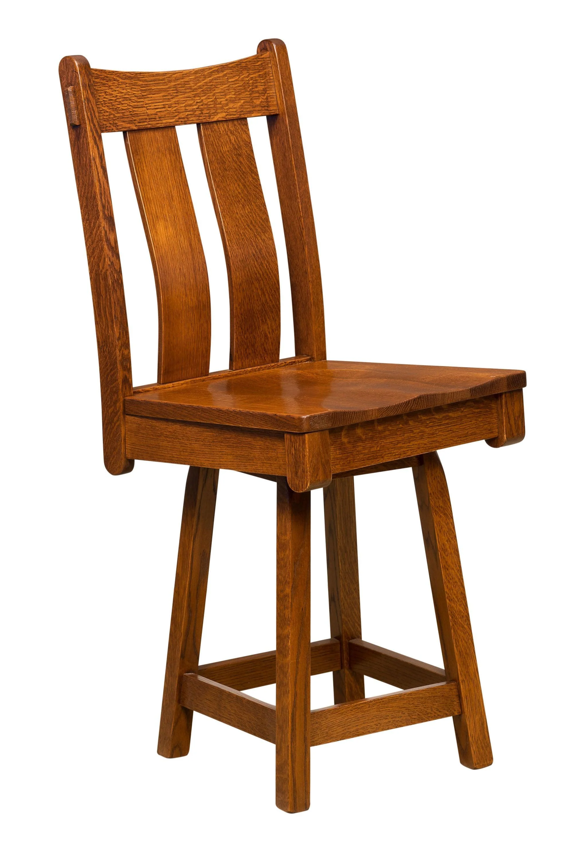 Amish Beaumont Swivel Bar Chair