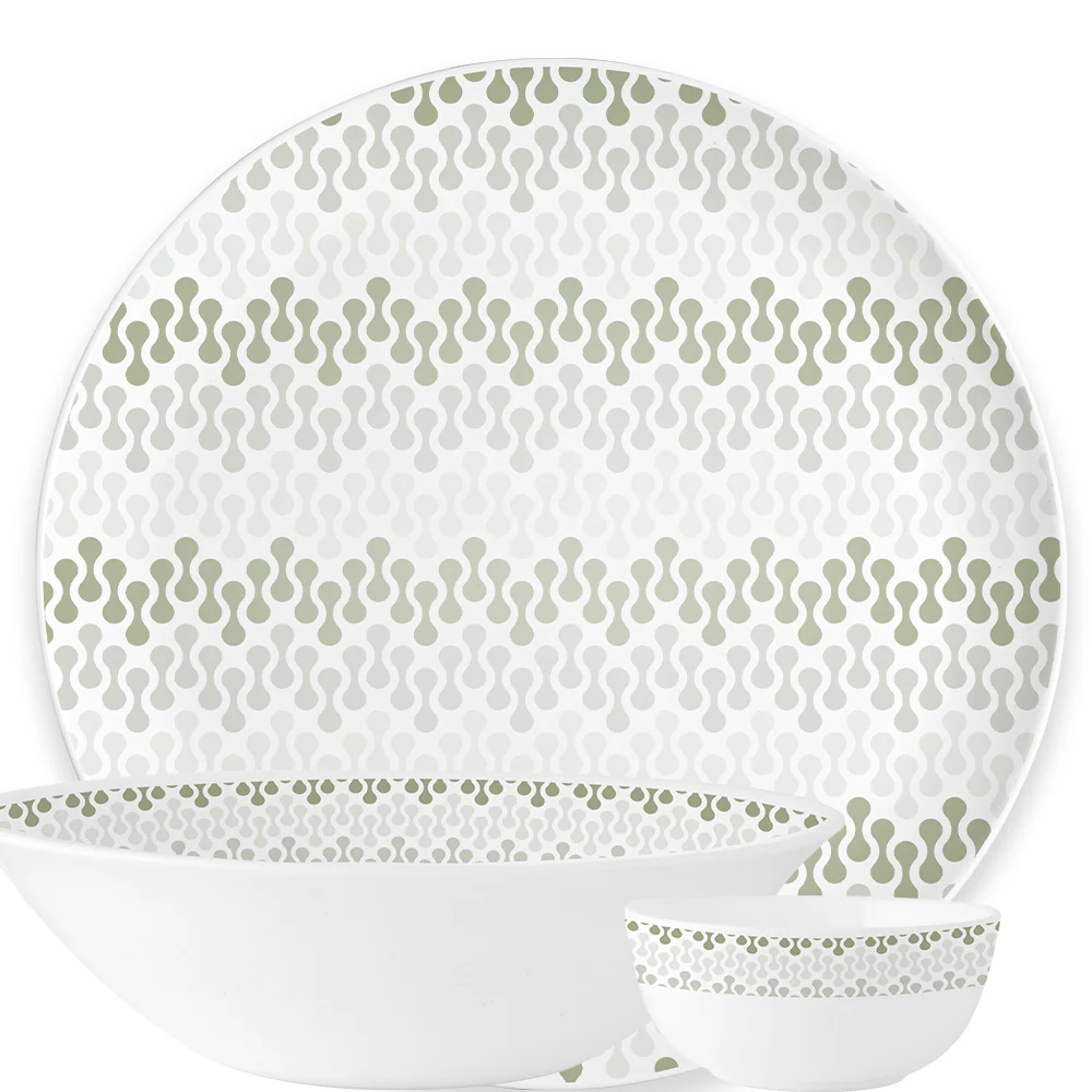 Larah by Borosil, Dora Dinner Set, 10 pc