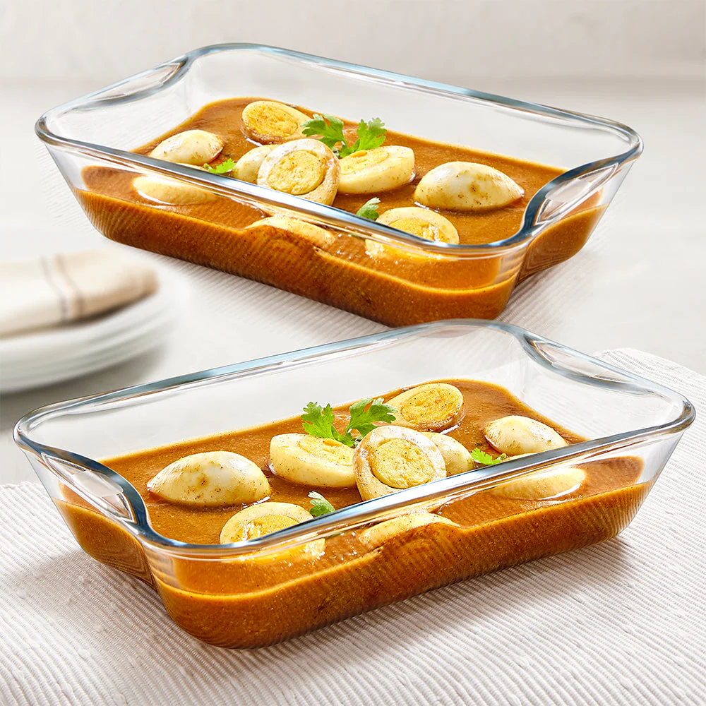 Borosil EasyGrip Rectangular Dish, 1.5L