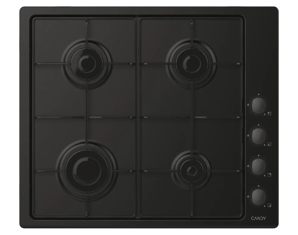 Candy Black Built-in 60cm Gas 4 zone |  CHW6LBB