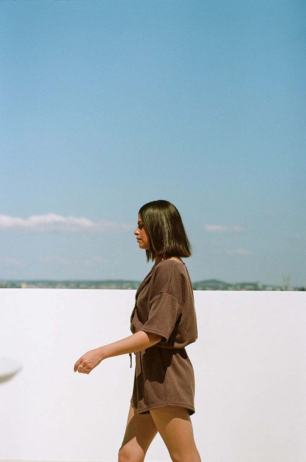 SAMPLE-Juniper Playsuit - Chocolate