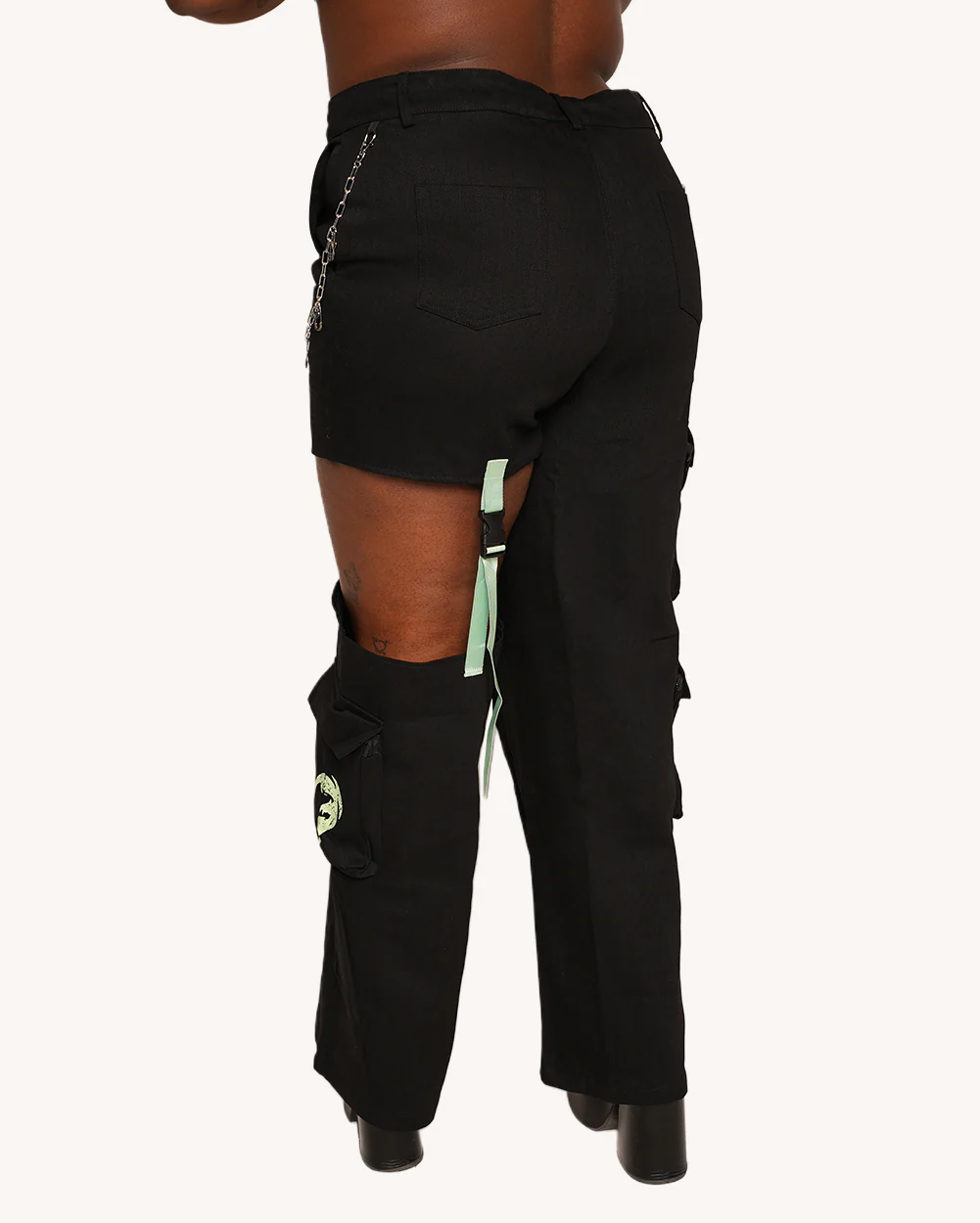 Sunflowerraver x iHR Get Bent Wide Leg Detachable Leg Pants