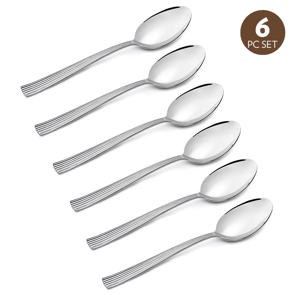 Borosil Vintage Dinner Spoon, Set of 6-19.5 cm