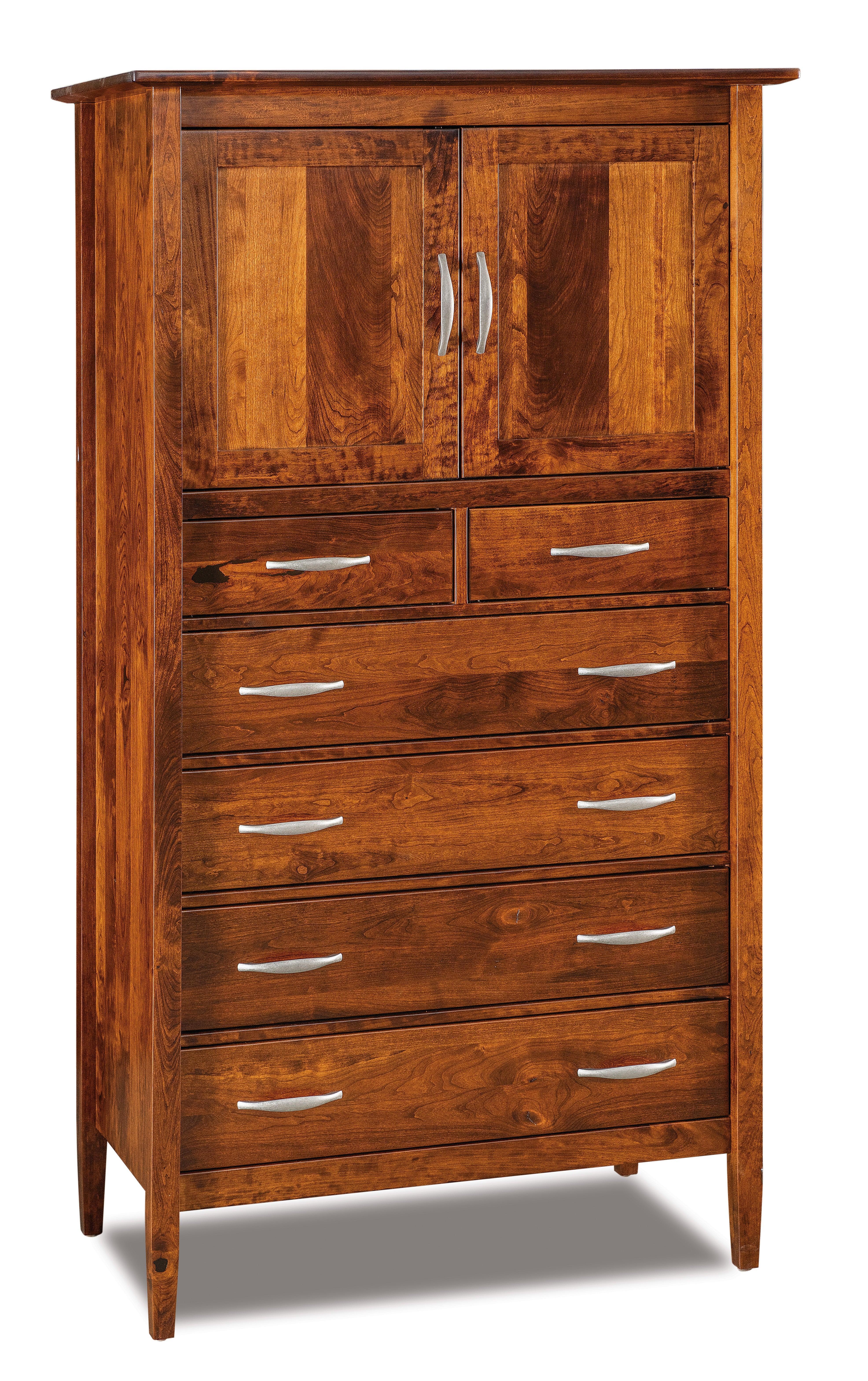 Amish Imperial Six Drawer Two Door Armoire