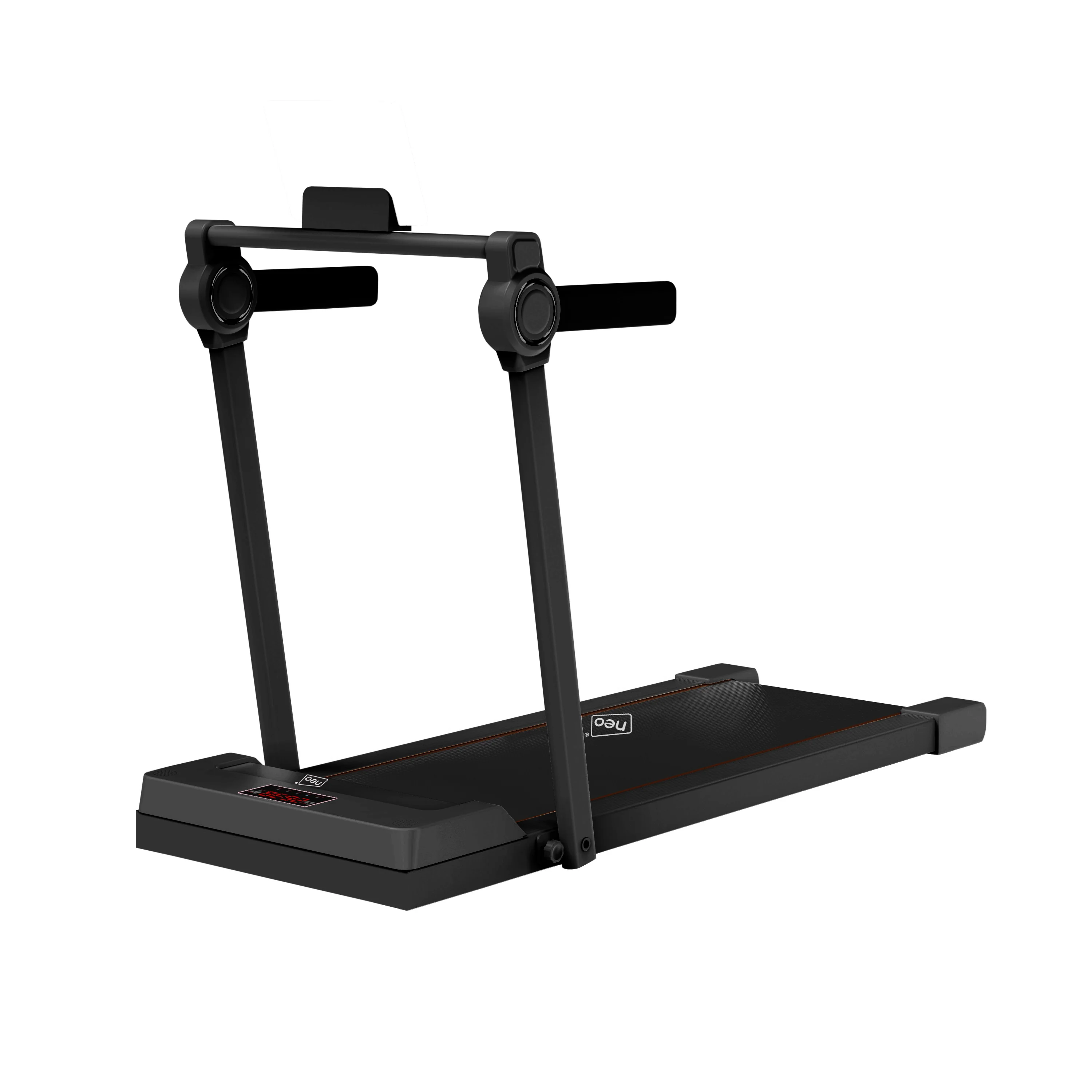 Neo Black Walking Pad Treadmill with Hand Rail