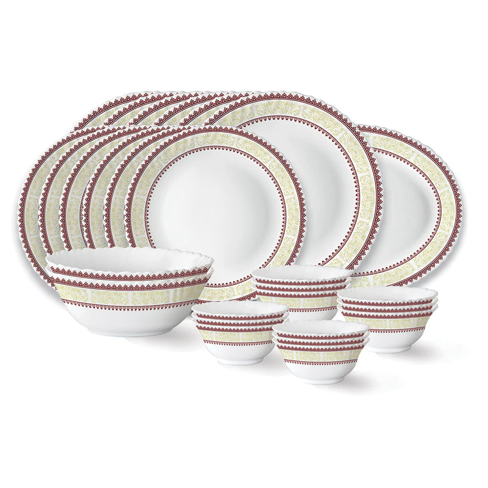 Larah by Borosil Elega Dinner Set, 10 pc