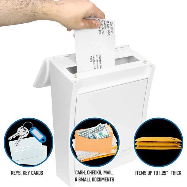 Barska CB14076 Wall-Mount Mail Dropbox with Flap