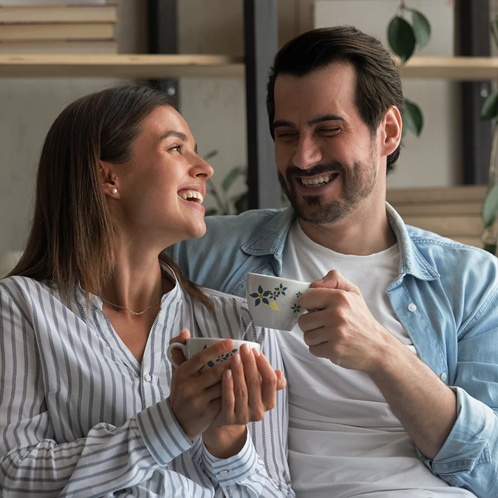 Larah by Borosil Viva Cup n Saucer Set, 140ml x 12