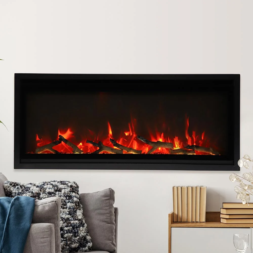 Amantii 42-in Symmetry XtraSlim Smart WiFi Linear Electric Fireplace