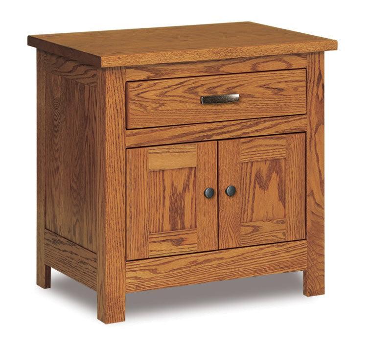 Amish Flush Mission One Drawer Nightstand