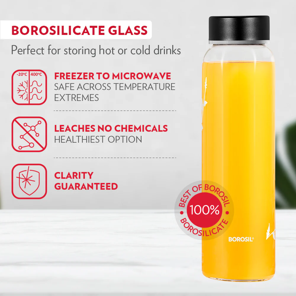 Crysto White Krip Glass Bottle