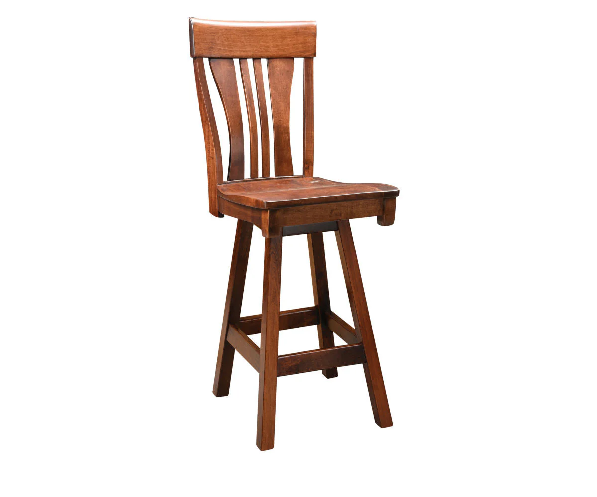 Amish Hudson Swivel Bar Chair