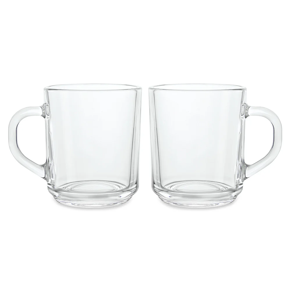Borosil Latte Mug Set, 240ml x 2