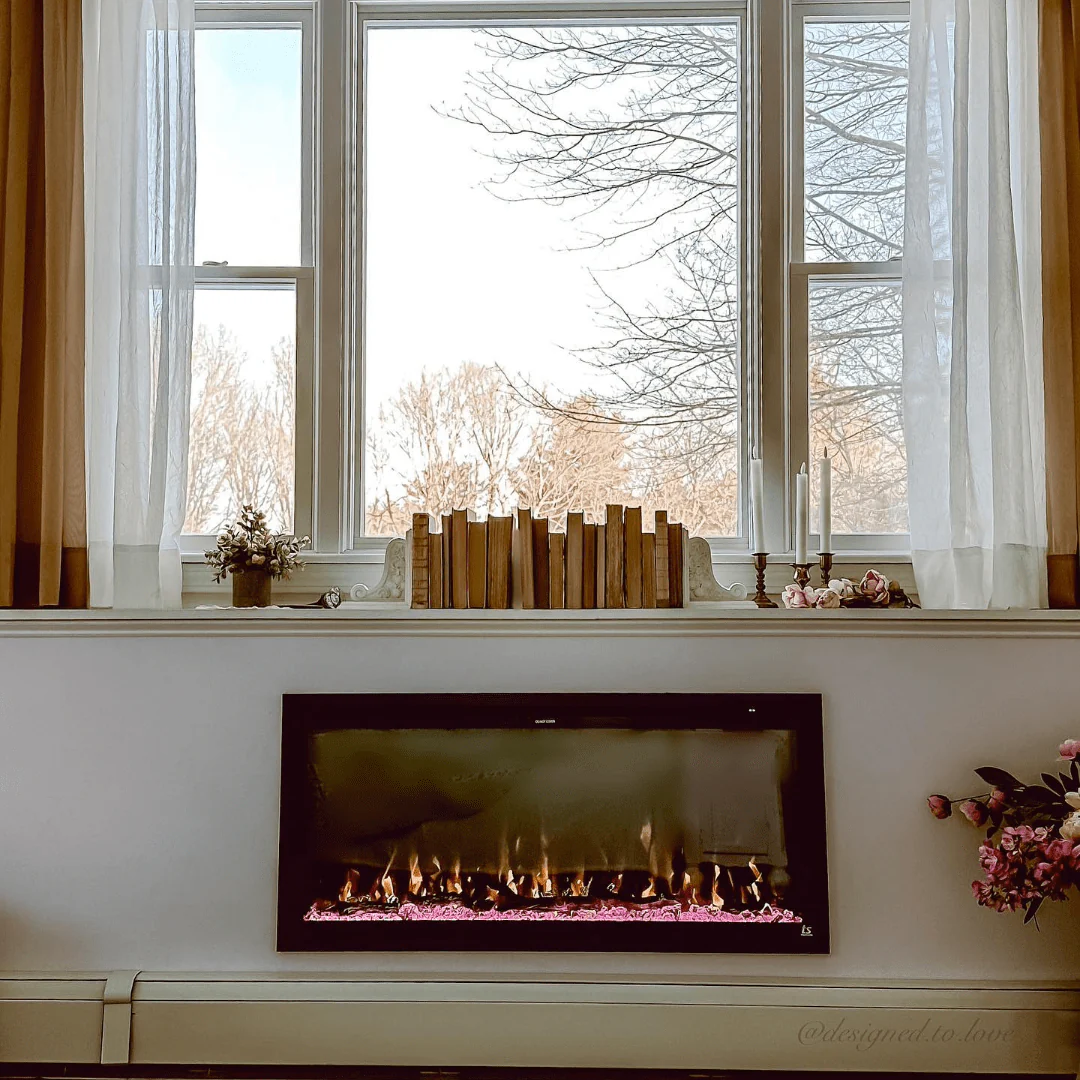 Sideline Elite 42 Inch Recessed Smart Electric Fireplace with Alexa Built-in 80068