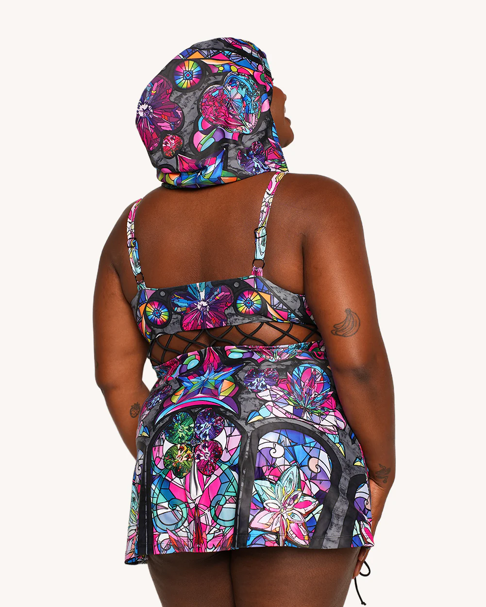 Ellie Paisley x iHR Neon Catherdral Dress Set