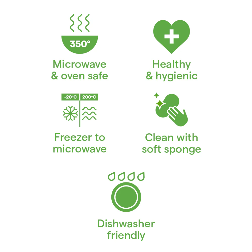 Borosil Designer Bowl Set, 430ml x 4