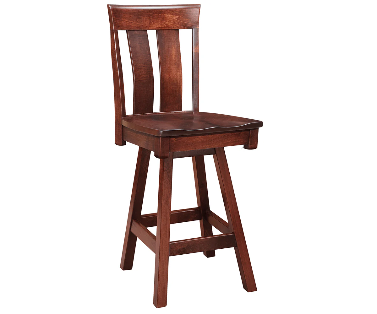 Amish Aurora Swivel Bar Chair