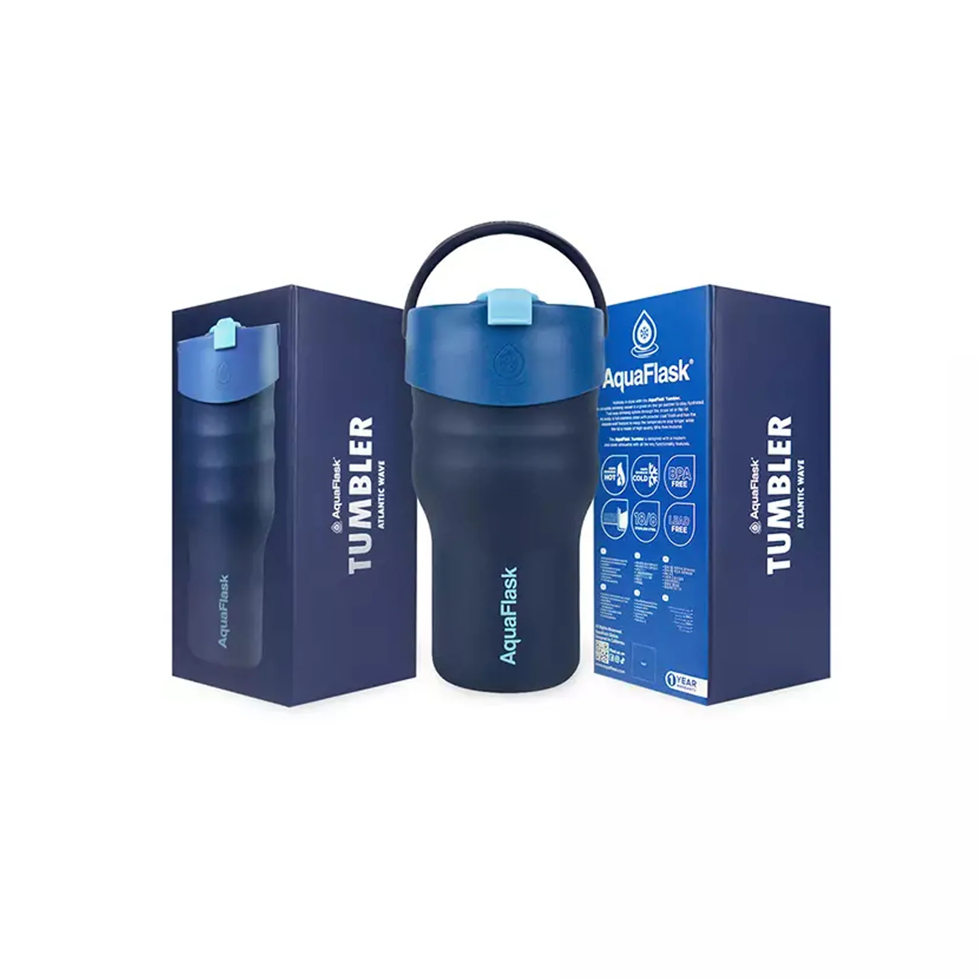 Aquaflask 600ml Tumbler Atlantic Wave