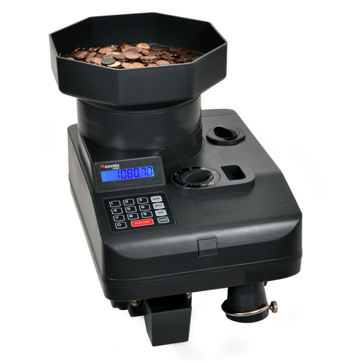 Cassida C850 Heavy-Duty Coin Counter/Off Sorter