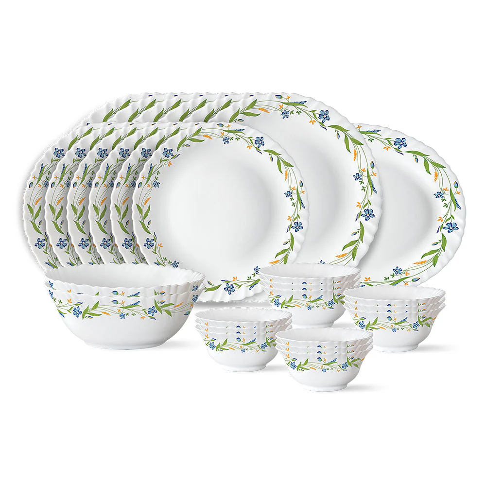Larah by Borosil Cripper Dinner Set, 19 pc
